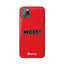 Woof Slim iPhone Cases - Red