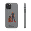 Dad & Pup Slim iPhone Cases - Grey