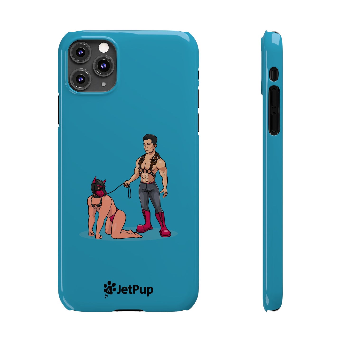 Handler & Pup Slim iPhone Cases - Turquoise