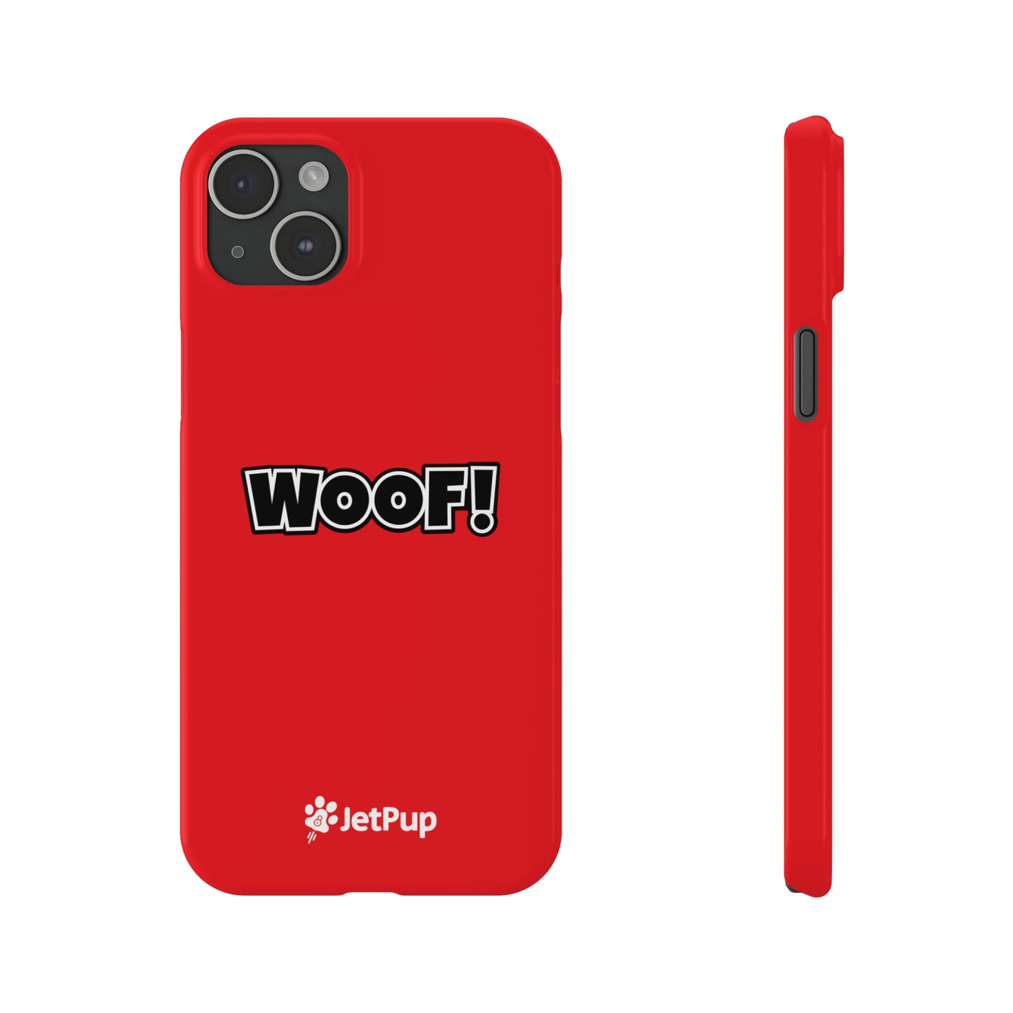 Woof Slim iPhone Cases - Red