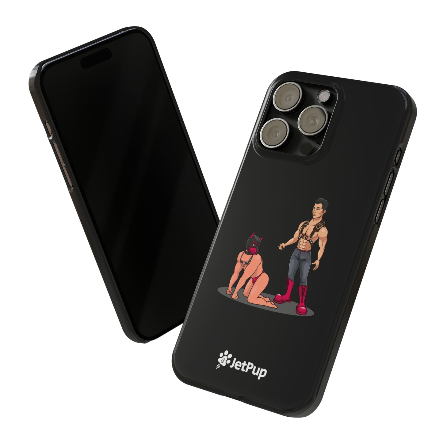 Handler & Pup Slim iPhone Cases - Black