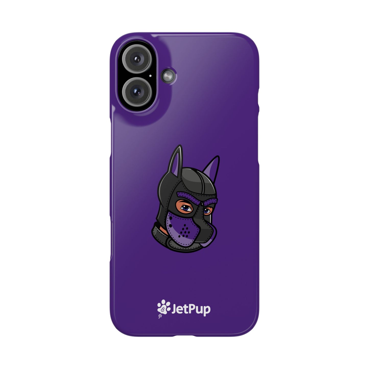 Pup Hood Slim iPhone Cases - Purple