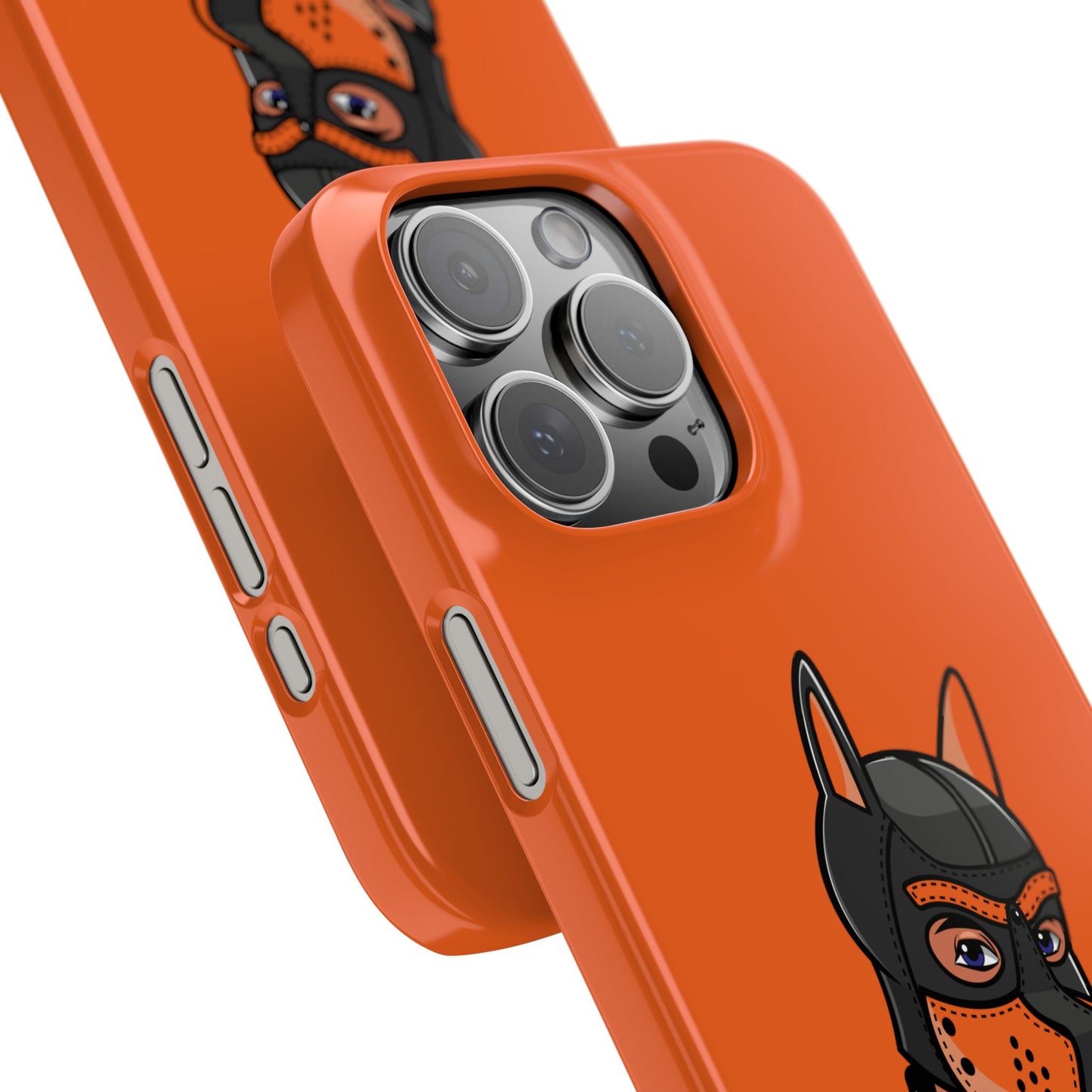 Pup Hood Slim iPhone Cases - Orange