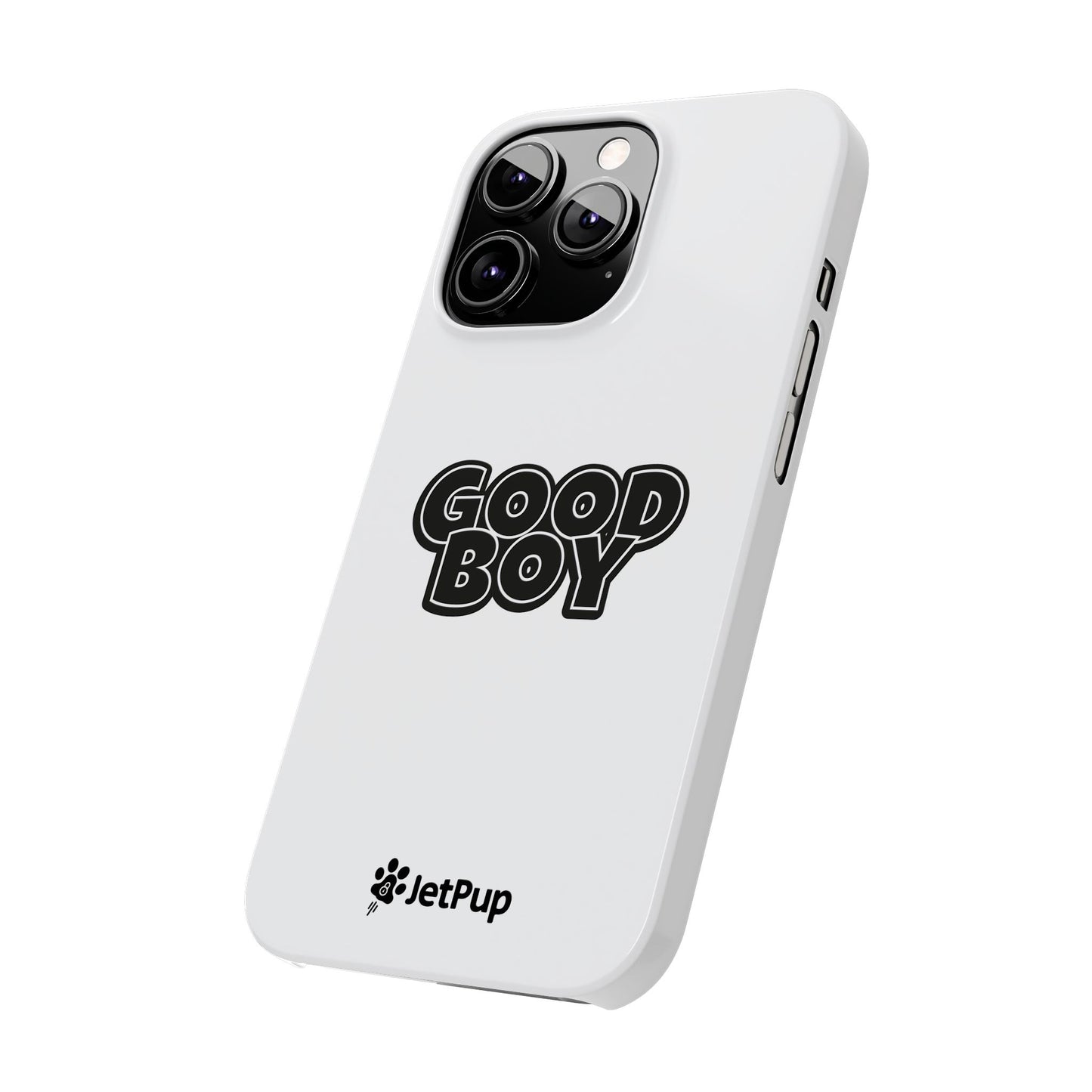 Good Boy Slim iPhone Cases - White