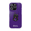 Pup Hood Slim iPhone Cases - Purple