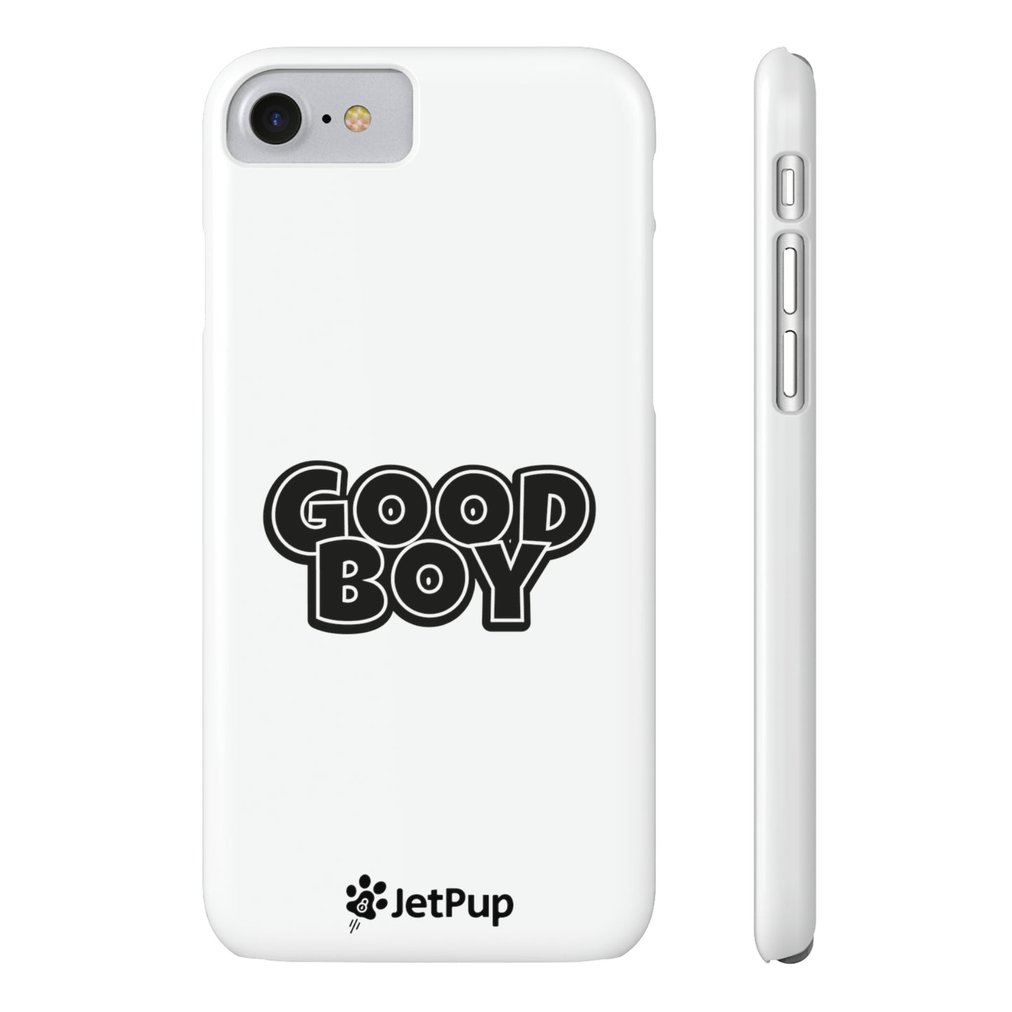 Good Boy Slim iPhone Cases - White