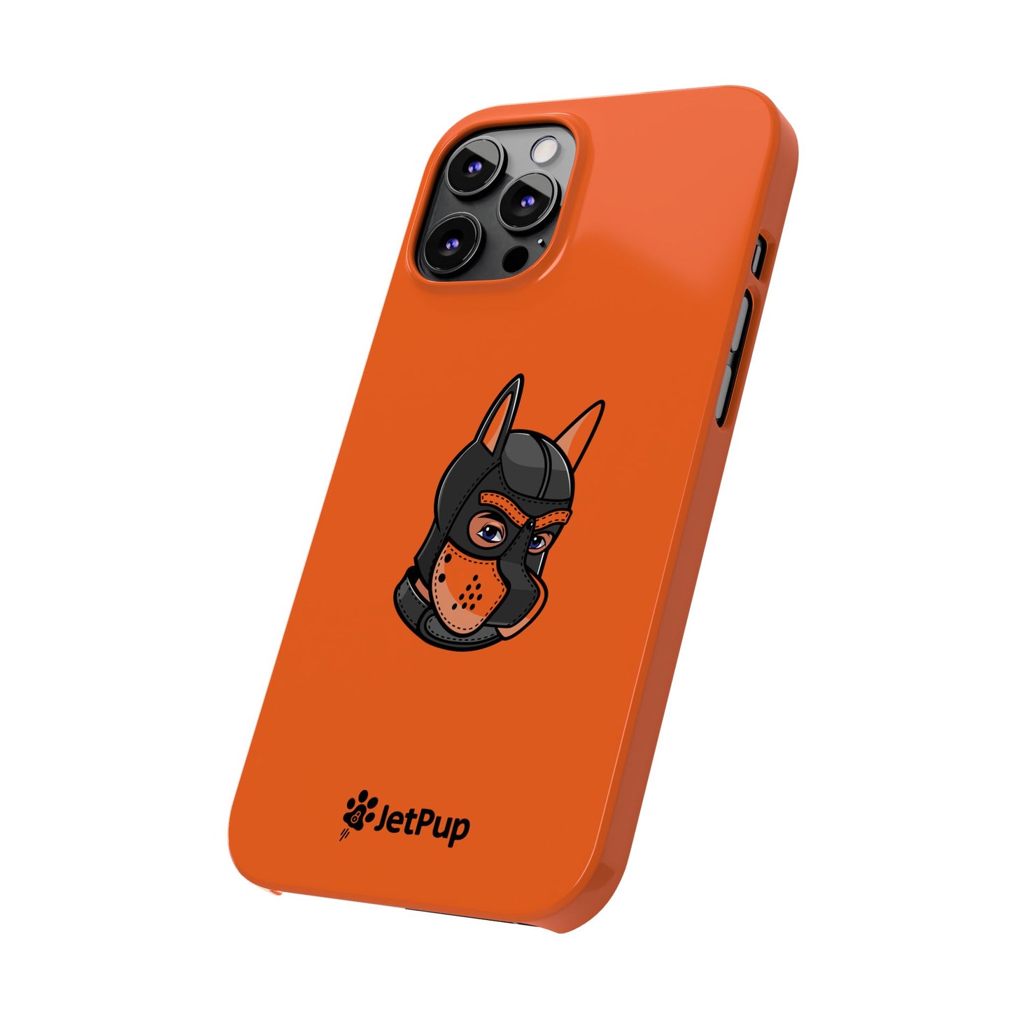 Pup Hood Slim iPhone Cases - Orange