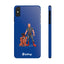 Dad & Pup Slim iPhone Cases - Blue