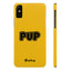 Pup Slim iPhone Cases - Yellow
