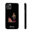 Handler & Pup Slim iPhone Cases - Black