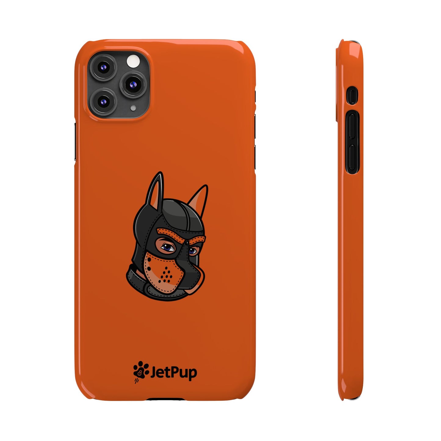 Pup Hood Slim iPhone Cases - Orange