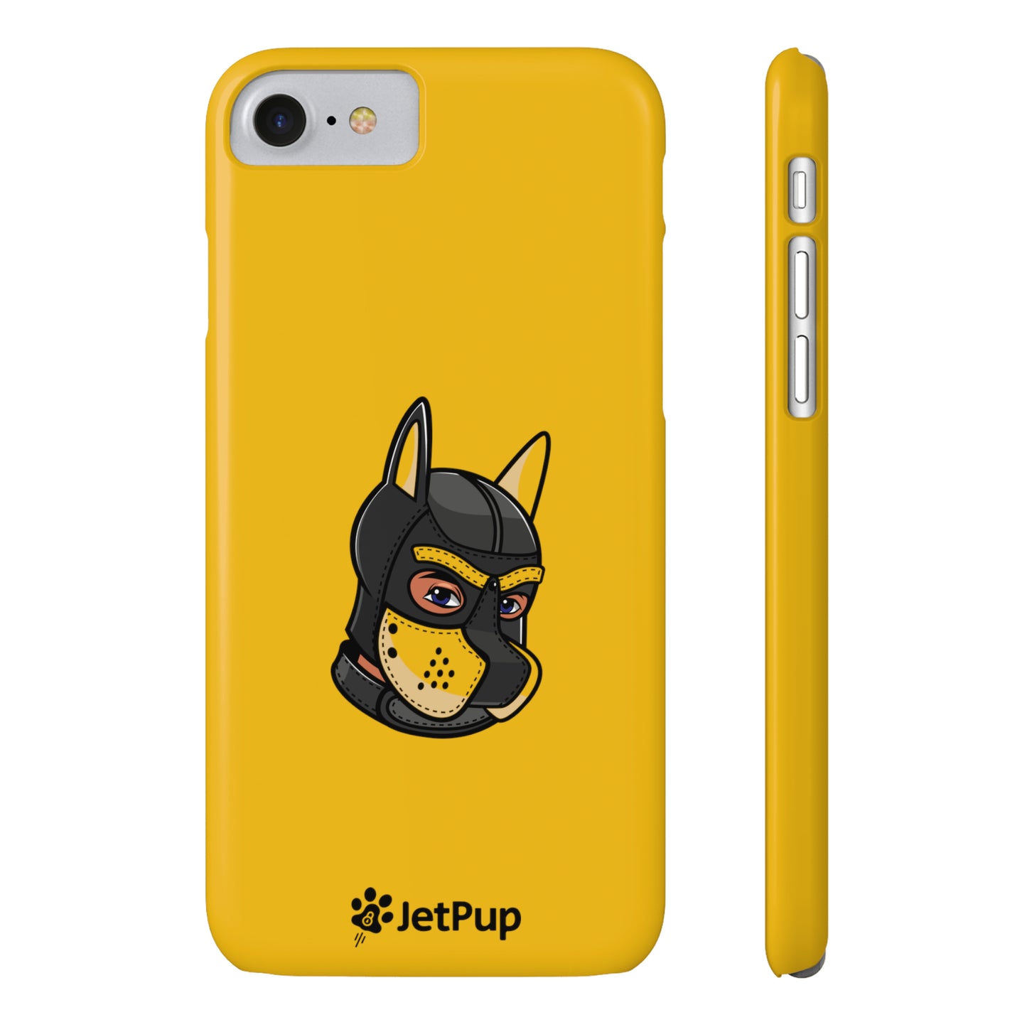 Pup Hood Slim iPhone Cases - Yellow