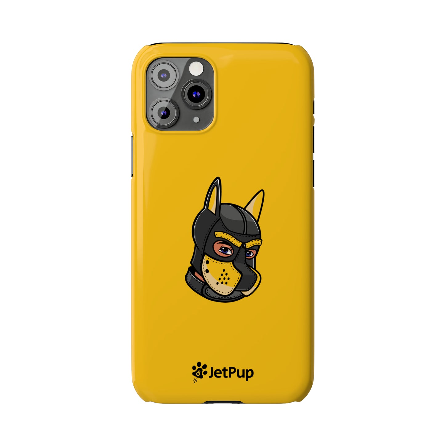 Pup Hood Slim iPhone Cases - Yellow