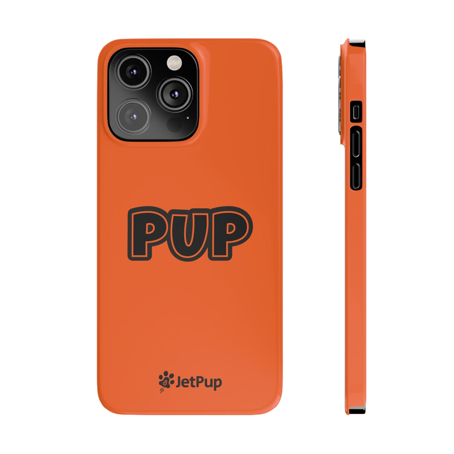 Pup Slim iPhone Cases - Orange