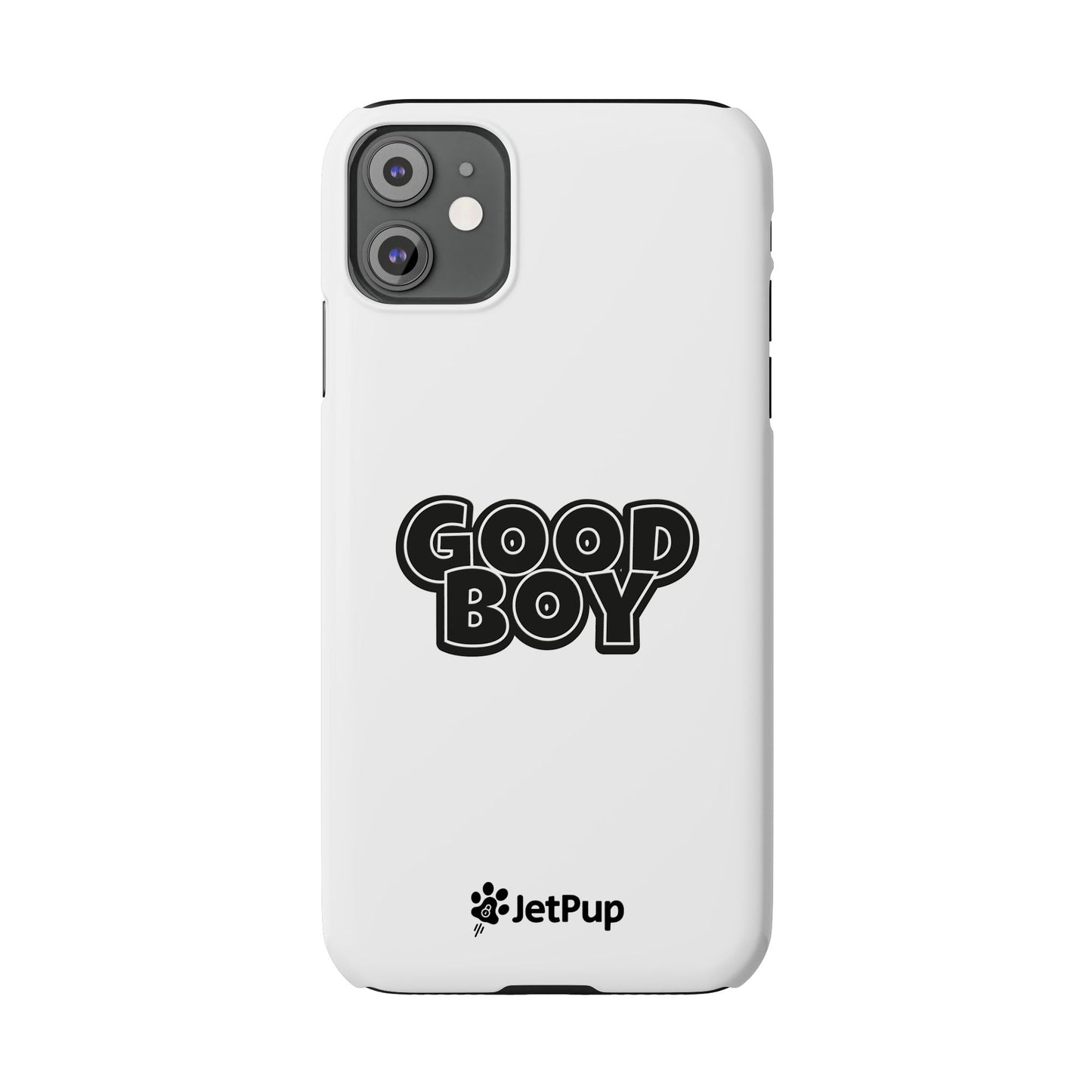 Good Boy Slim iPhone Cases - White