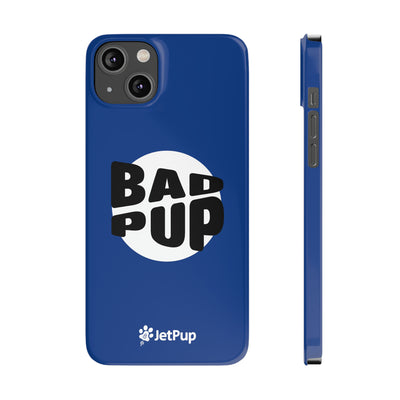 Bad Pup Slim iPhone Cases - Blue