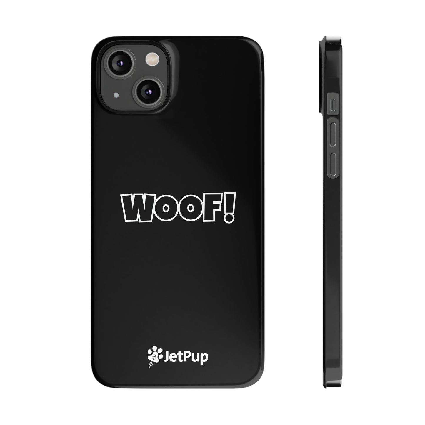 Woof Slim iPhone Cases - Black