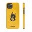 Pup Hood Slim iPhone Cases - Yellow