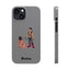 Handler & Pup Slim iPhone Cases - Grey