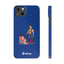 Handler & Pup Slim iPhone Cases - Blue