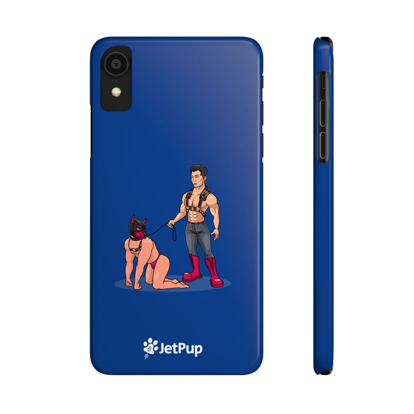 Handler & Pup Slim iPhone Cases - Blue