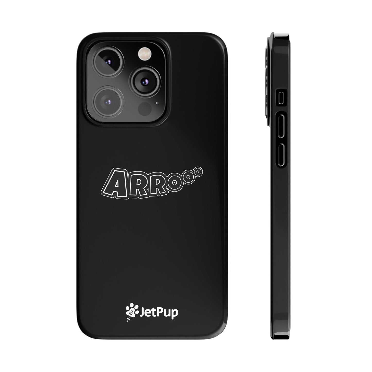 Arrooo Slim iPhone Cases - Black