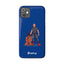 Dad & Pup Slim iPhone Cases - Blue