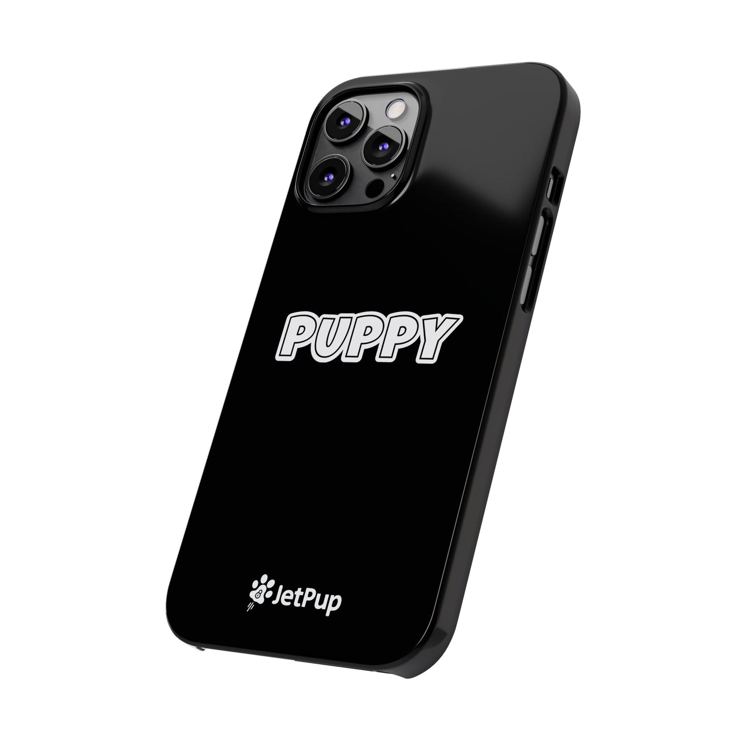 Puppy Slim iPhone Cases - Black