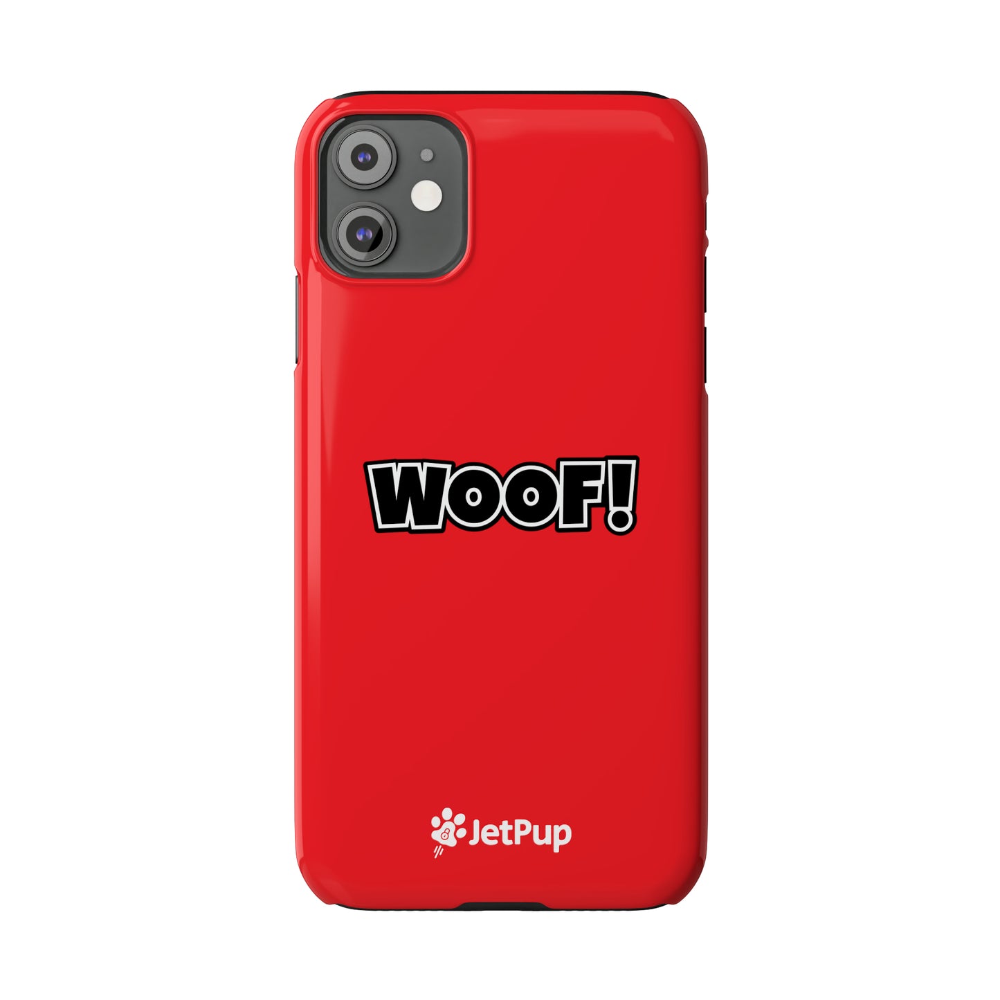 Woof Slim iPhone Cases - Red