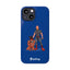 Dad & Pup Slim iPhone Cases - Blue