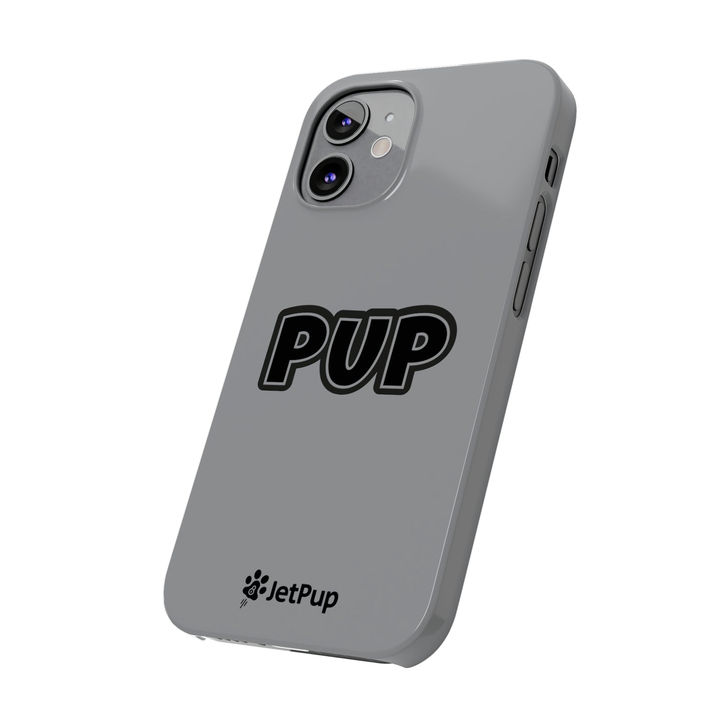 Pup Slim iPhone Cases - Grey
