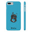 Pup Hood Slim iPhone Cases - Turquoise