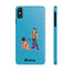 Handler & Pup Slim iPhone Cases - Turquoise