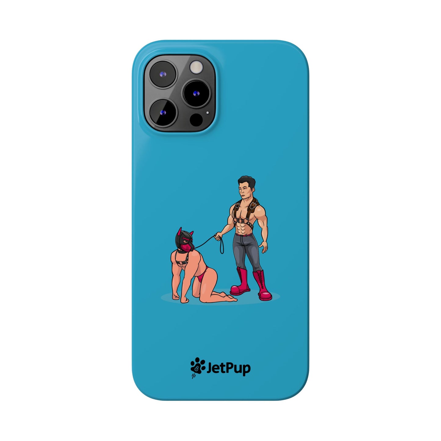 Handler & Pup Slim iPhone Cases - Turquoise