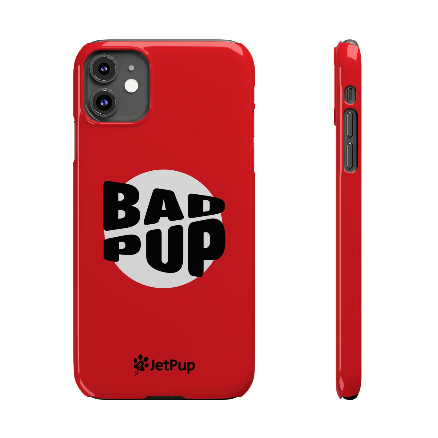 Bad Pup Slim iPhone Cases - Red