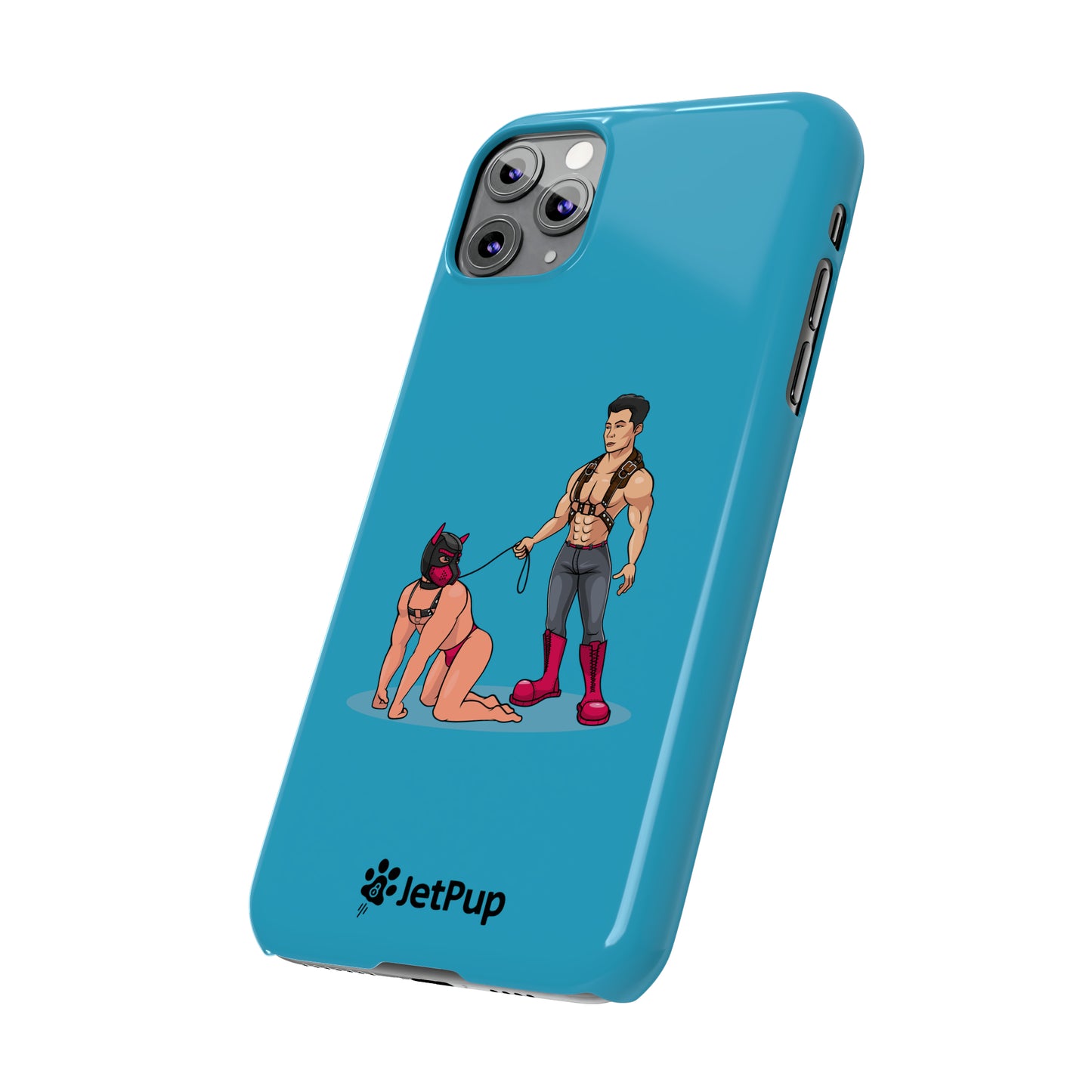 Handler & Pup Slim iPhone Cases - Turquoise