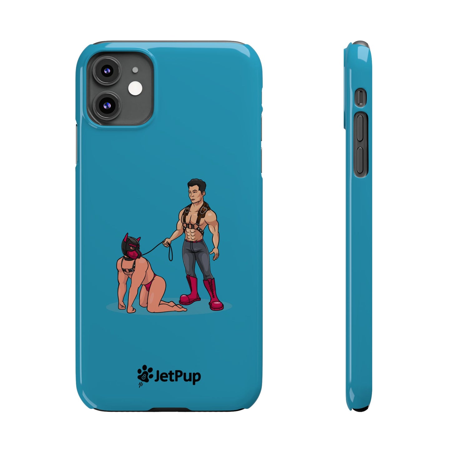 Handler & Pup Slim iPhone Cases - Turquoise