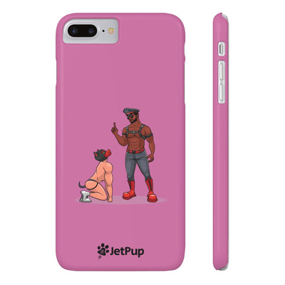 Sir & Pup Hood Slim iPhone Cases - Pink