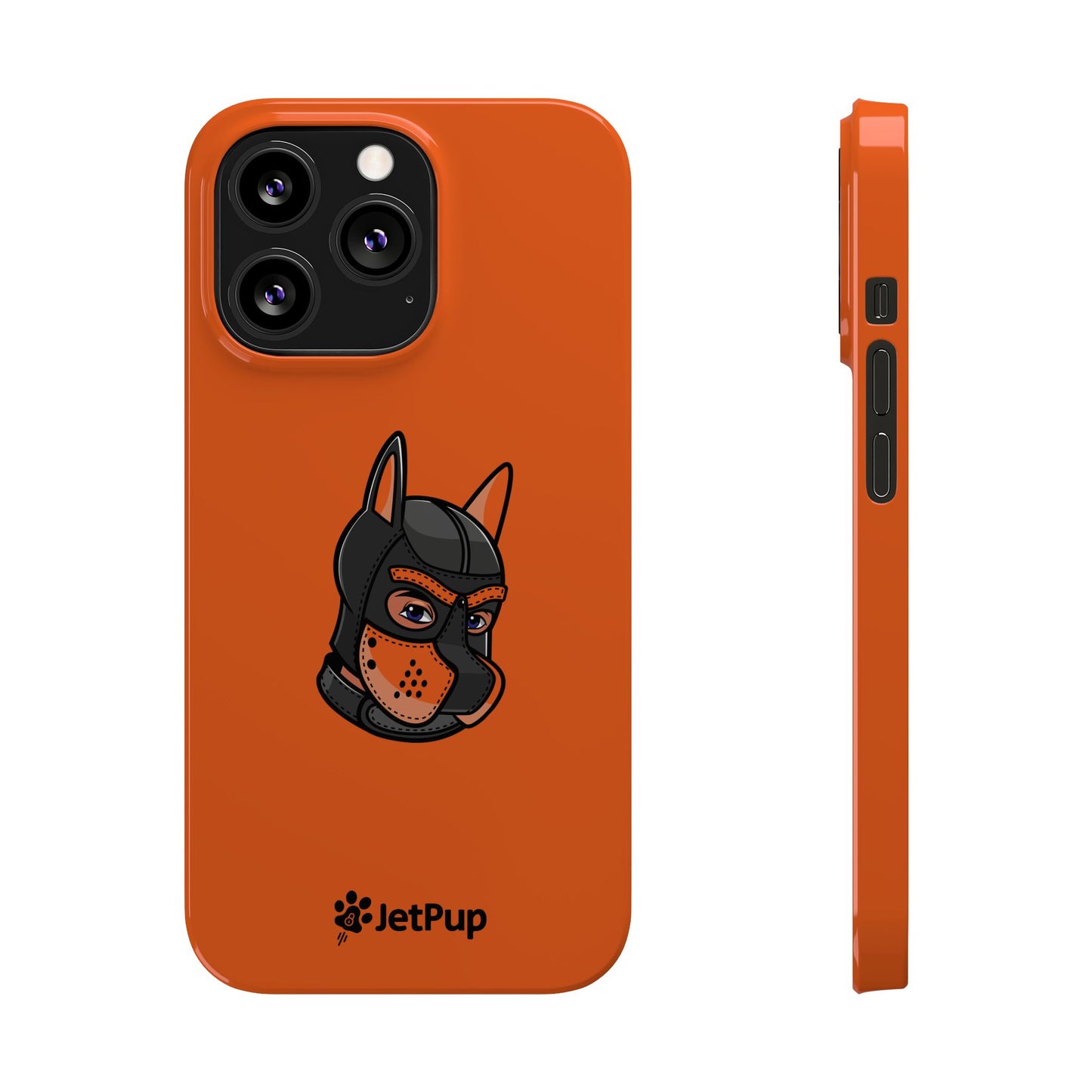 Pup Hood Slim iPhone Cases - Orange