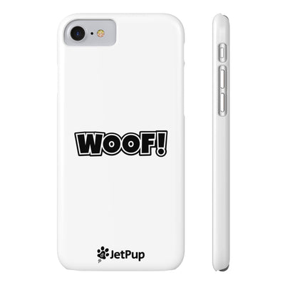 Woof Slim iPhone Cases - White