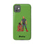 Dad & Pup Slim iPhone Cases - Green