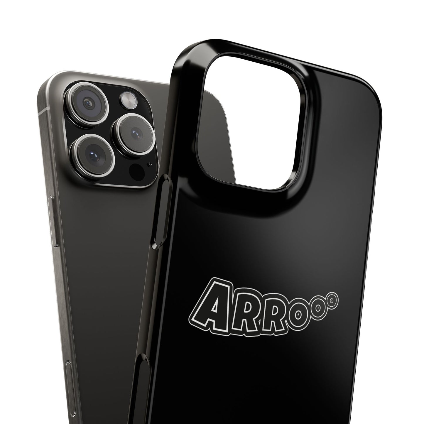 Arrooo Slim iPhone Cases - Black