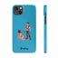 Handler & Pup Slim iPhone Cases - Turquoise