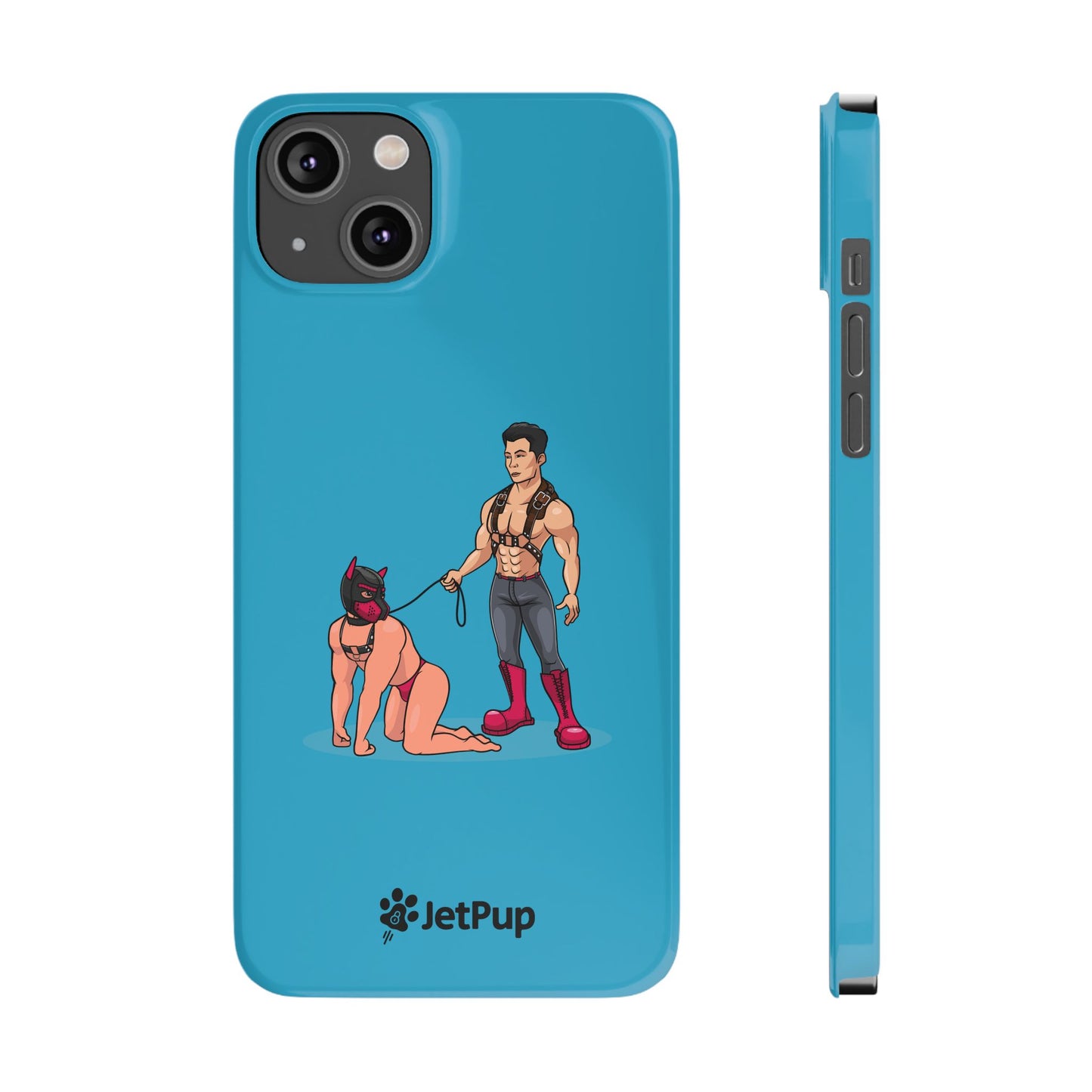 Handler & Pup Slim iPhone Cases - Turquoise