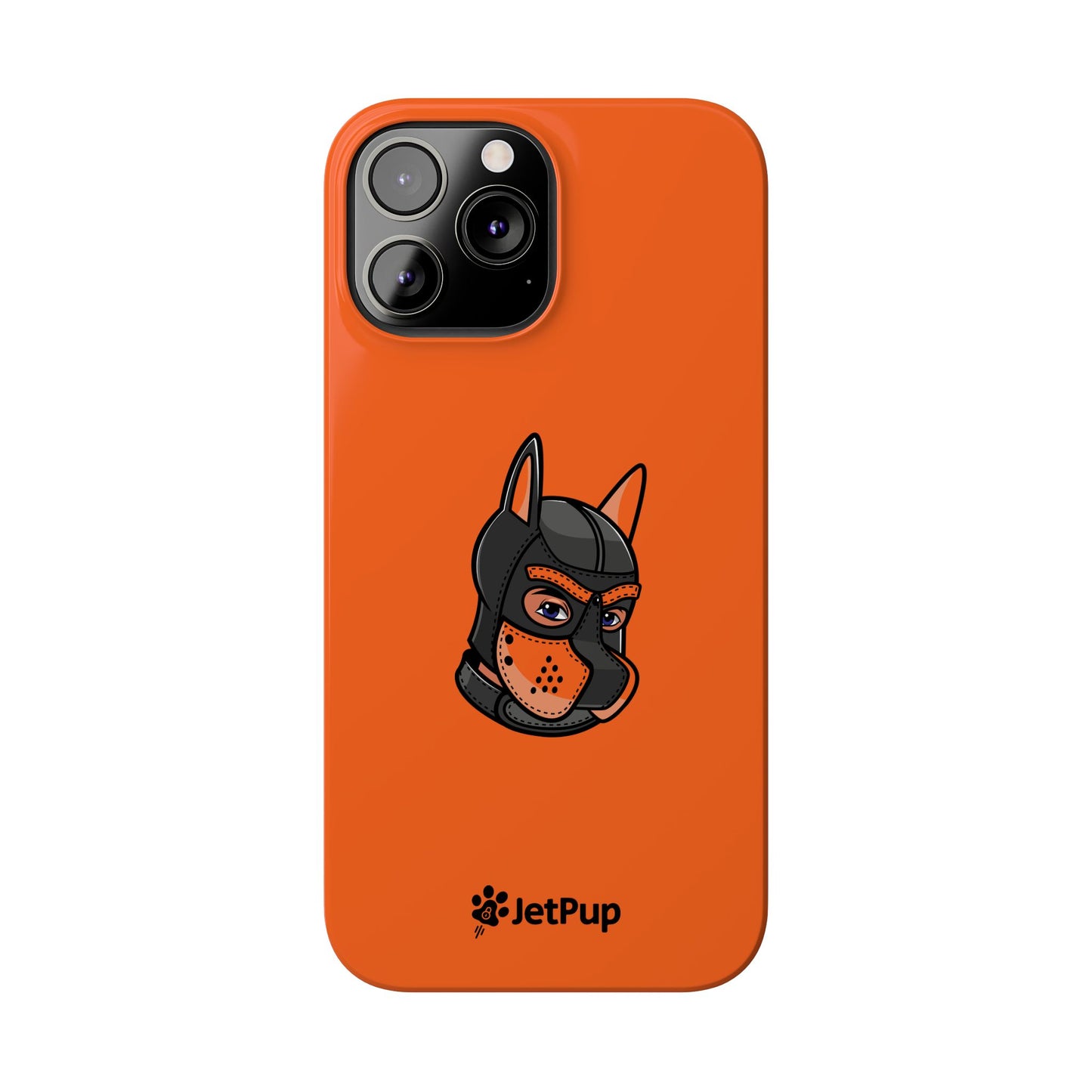 Pup Hood Slim iPhone Cases - Orange