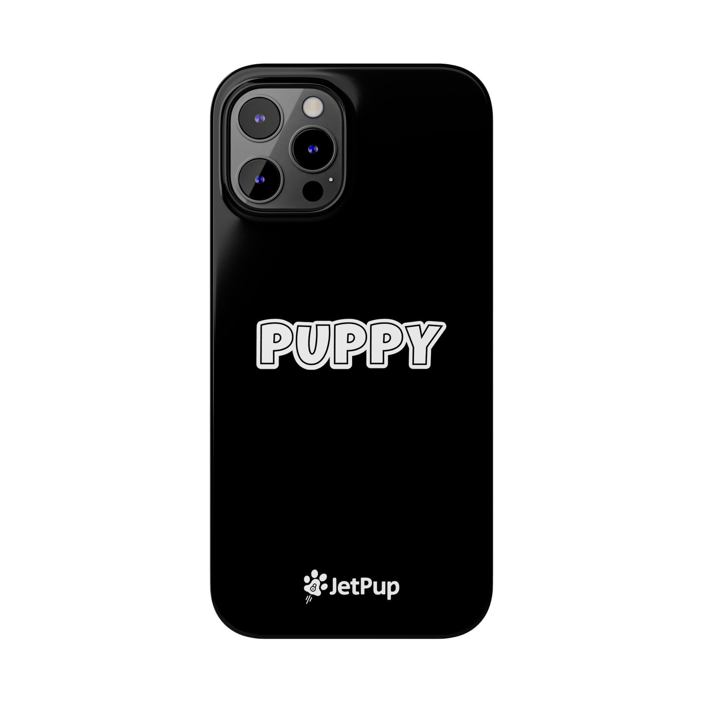 Puppy Slim iPhone Cases - Black