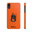 Pup Hood Slim iPhone Cases - Orange