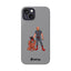 Dad & Pup Slim iPhone Cases - Grey