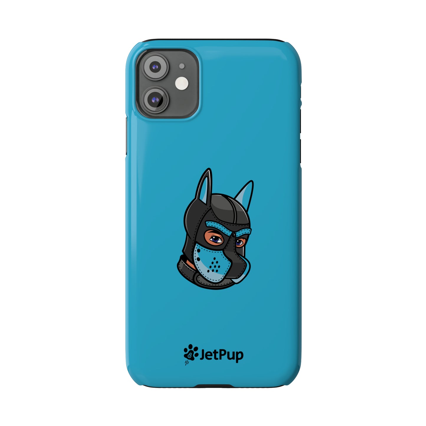 Pup Hood Slim iPhone Cases - Turquoise