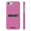 Woof Slim iPhone Cases -  Pink